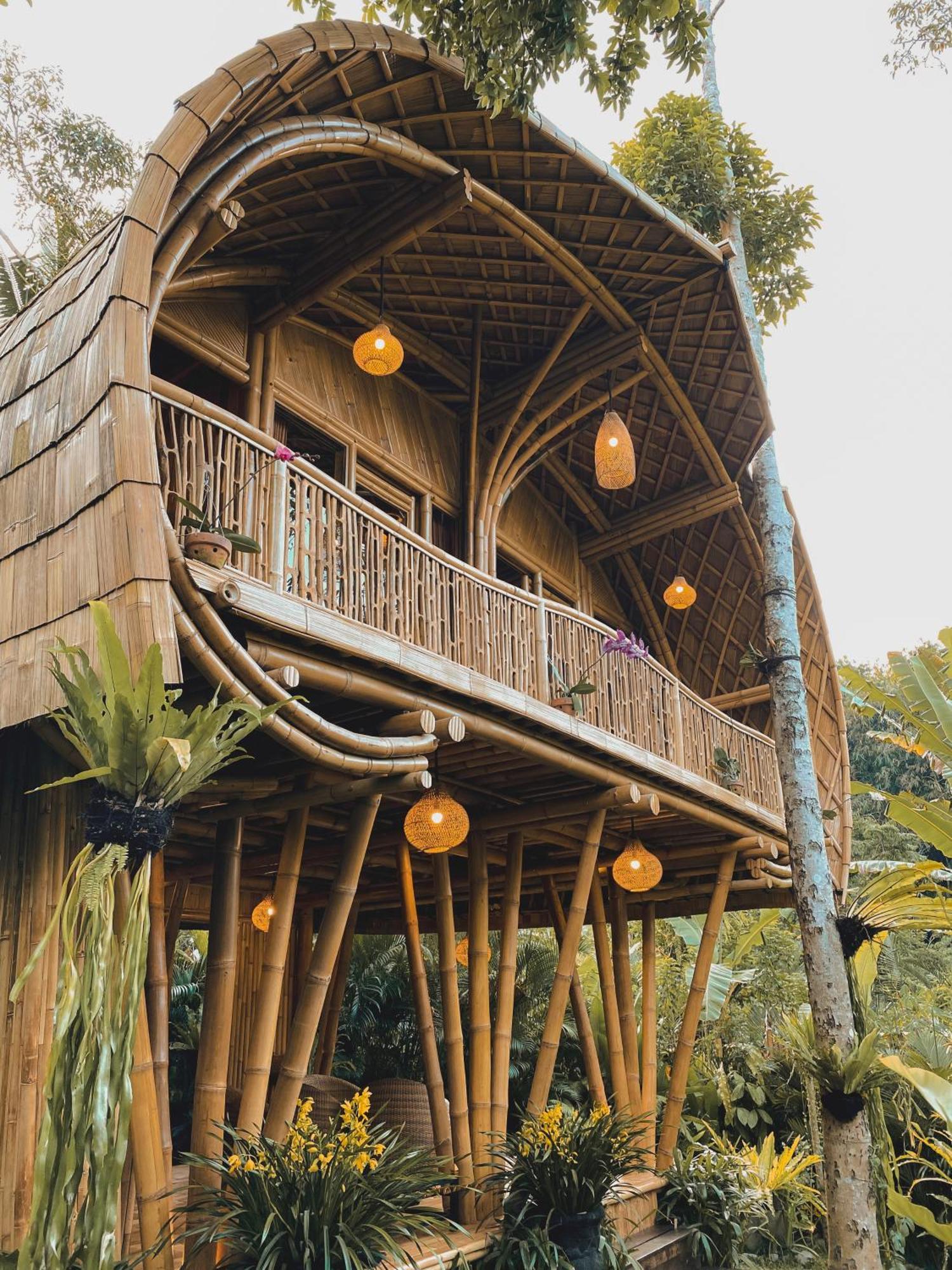 Villa Alamvaya Bali Bamboo House Sidemen  Exterior foto