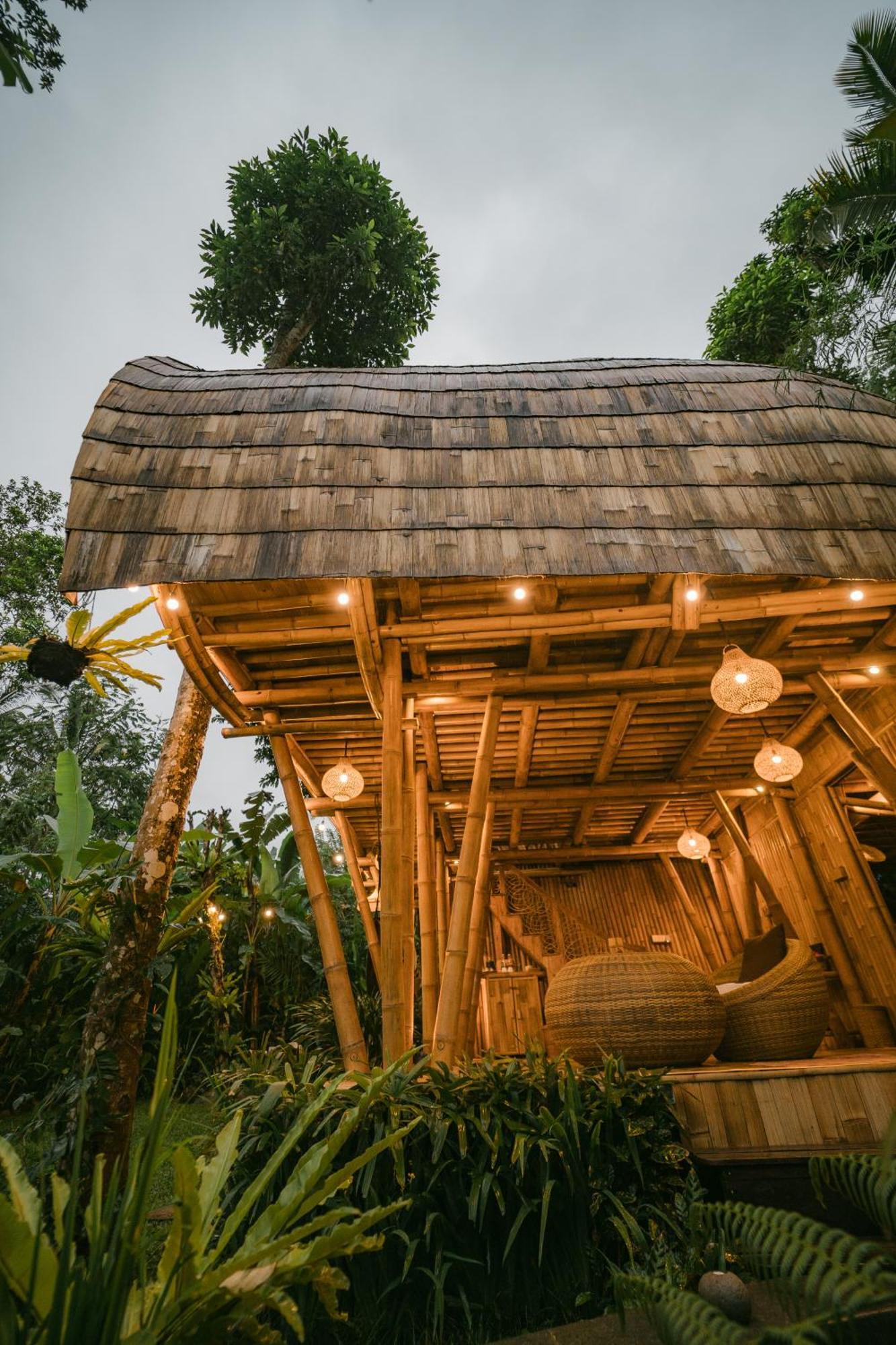 Villa Alamvaya Bali Bamboo House Sidemen  Exterior foto