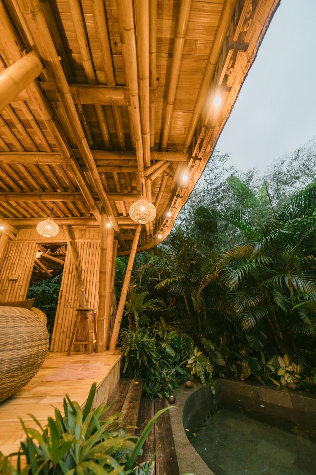 Villa Alamvaya Bali Bamboo House Sidemen  Exterior foto