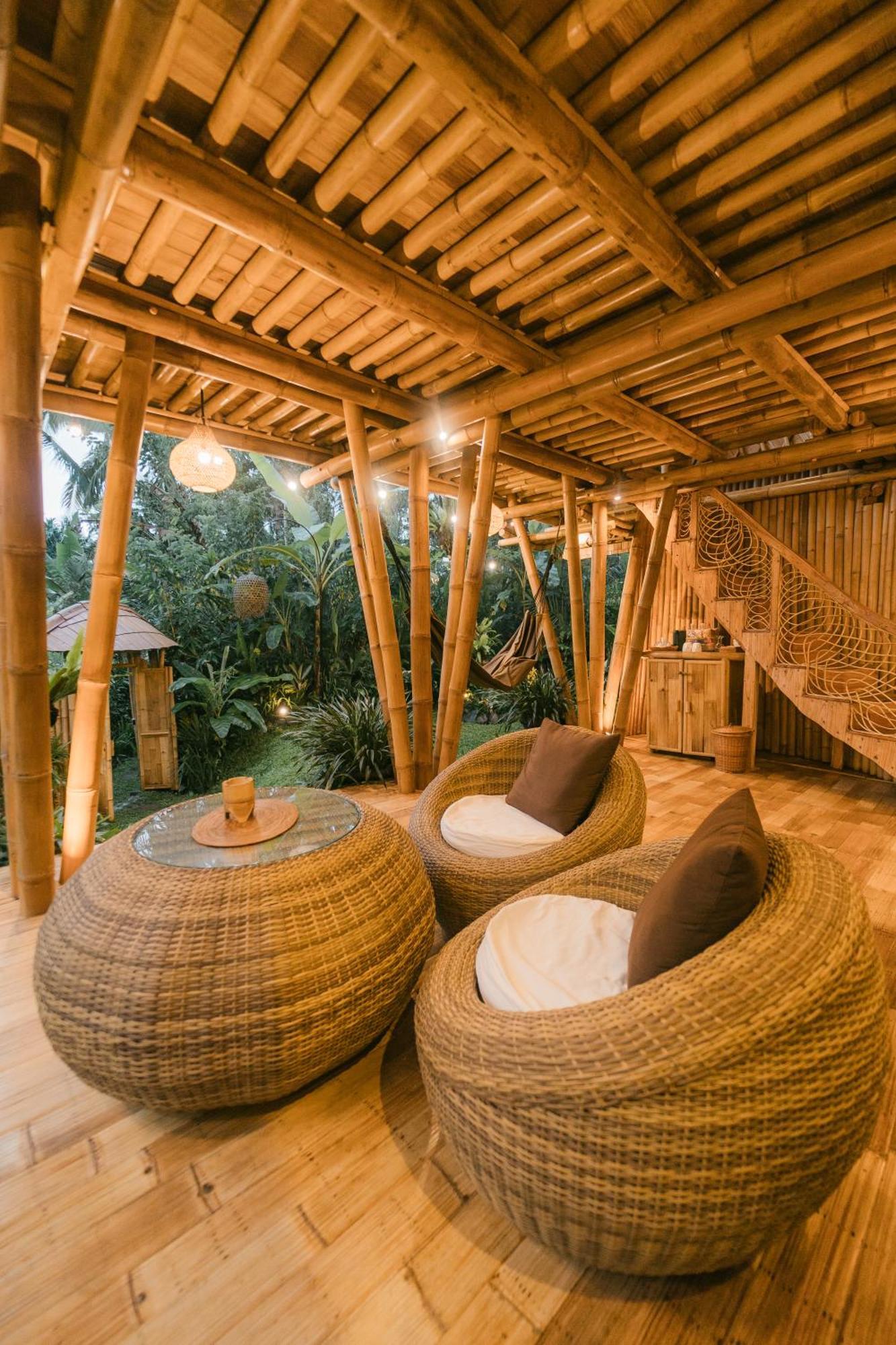 Villa Alamvaya Bali Bamboo House Sidemen  Exterior foto